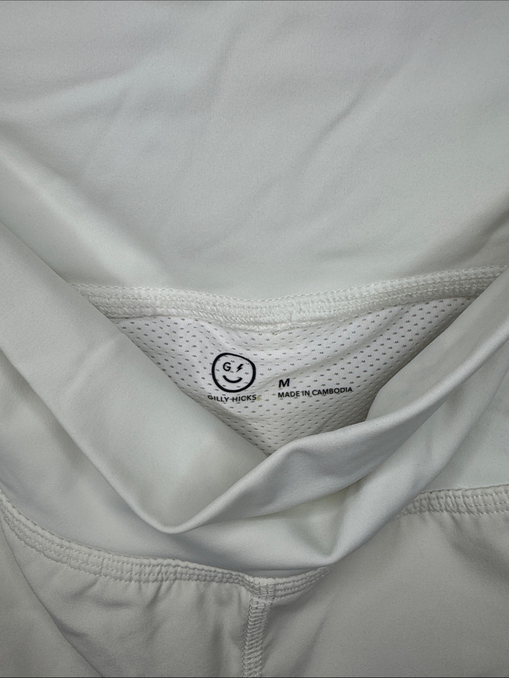 Gilly Hicks Cream-White Athletic Shorts - Picture 2 of 3